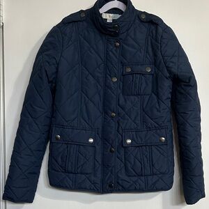 Boden Womens Navy Quilted Women's Jacket Size 6